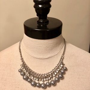Paparazzi pearl and rhinestone necklace